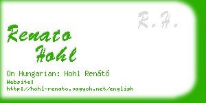 renato hohl business card